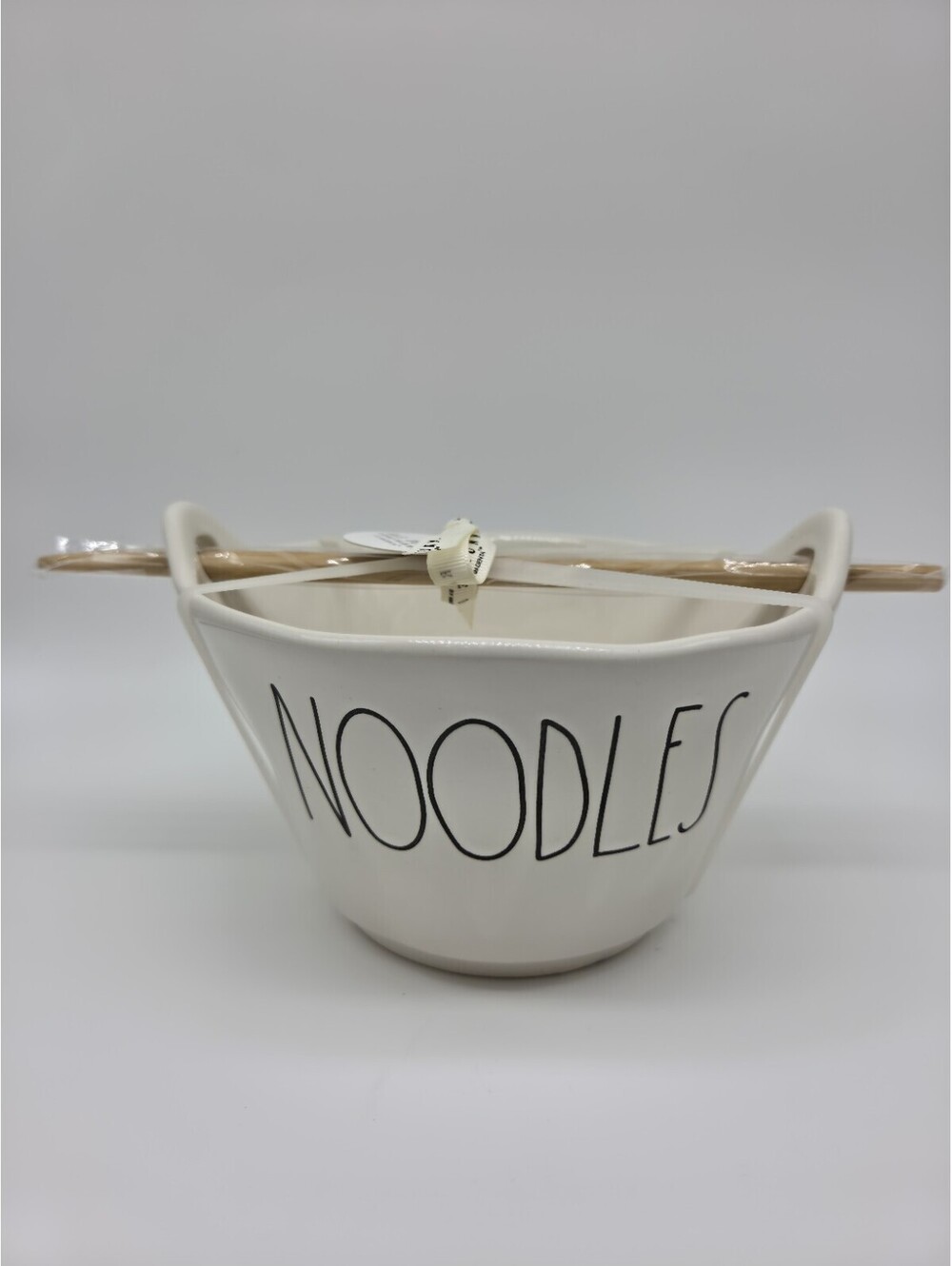 Rae Dunn Noodles Bowl Brand New White 7 Inch Diameter